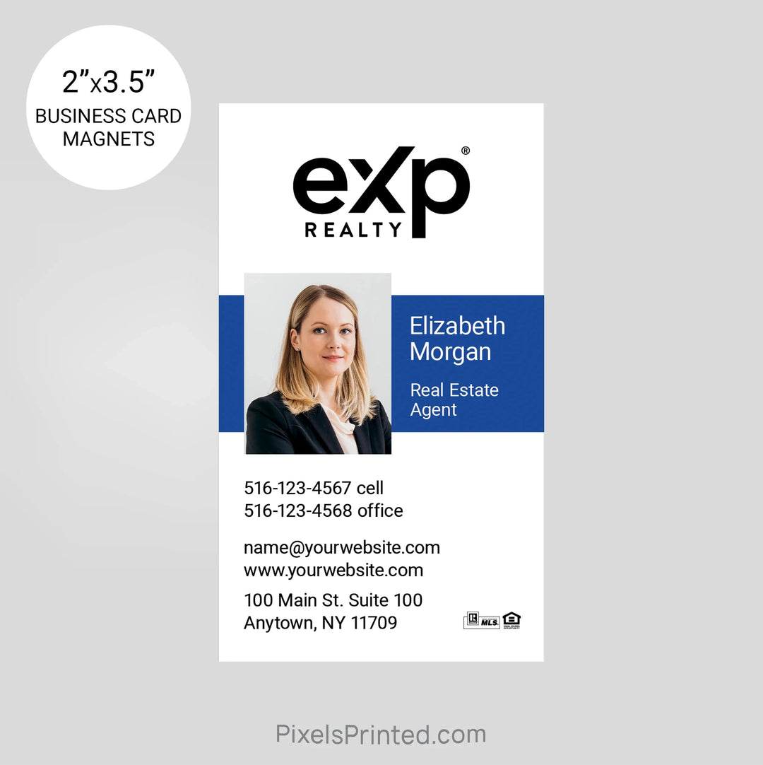 EXP realty business card magnets PixelsPrinted 