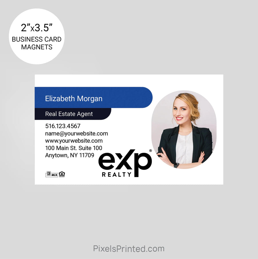 EXP realty business card magnets PixelsPrinted 