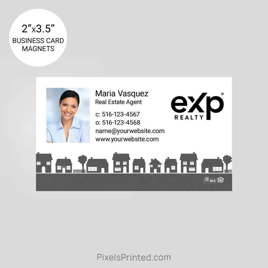 EXP realty business card magnets PixelsPrinted 