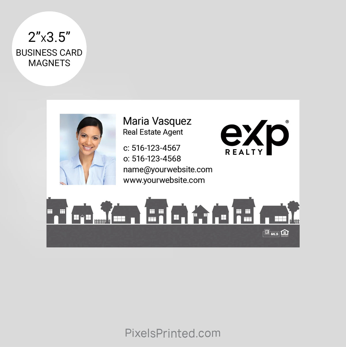 EXP realty business card magnets PixelsPrinted 