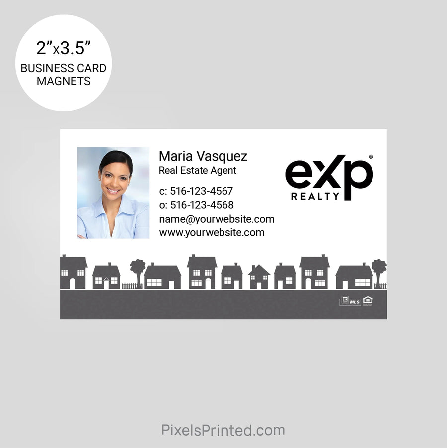 EXP realty business card magnets PixelsPrinted 