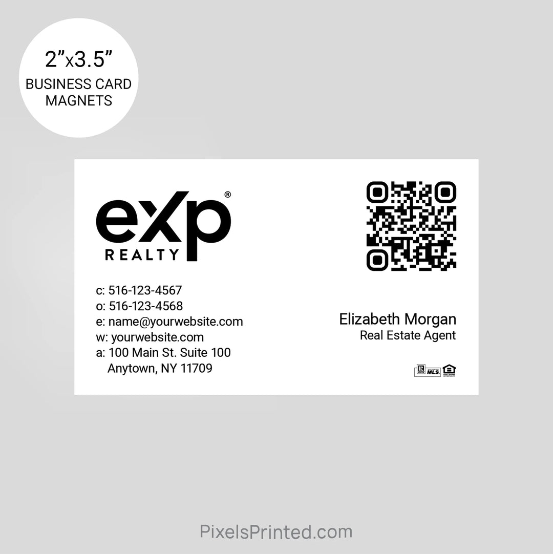 EXP realty business card magnets PixelsPrinted 