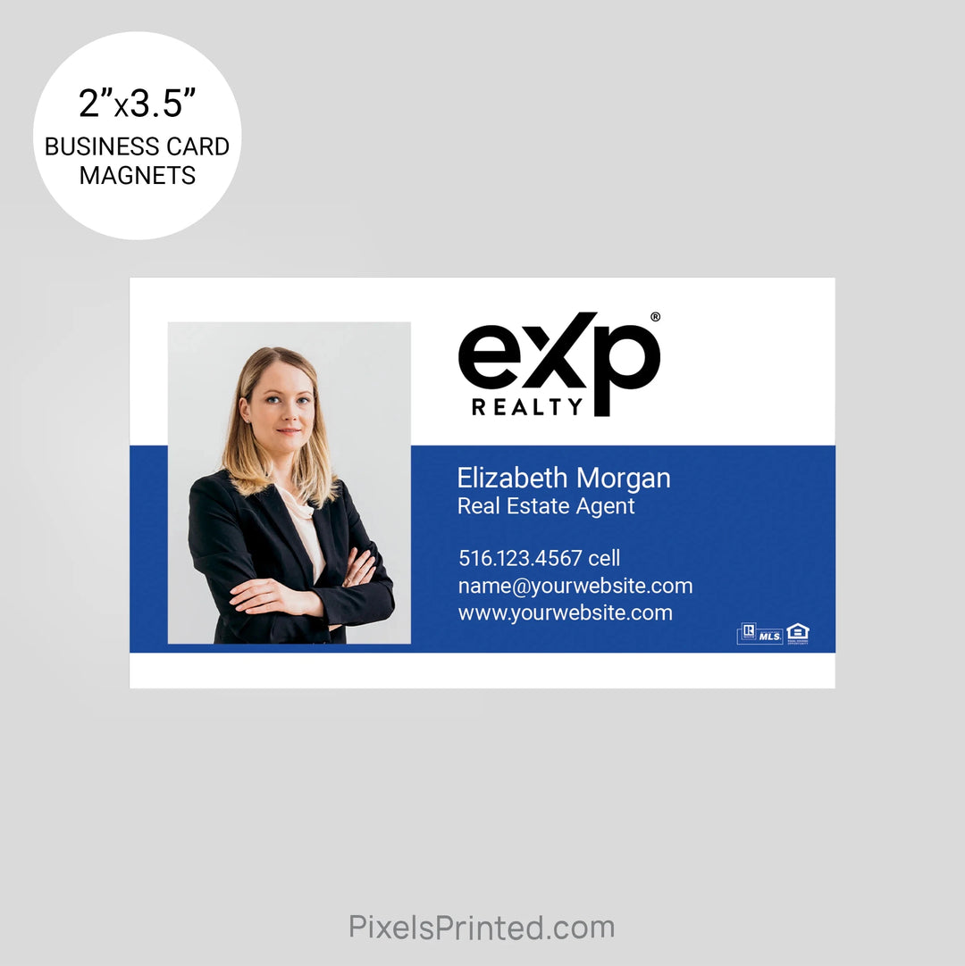 EXP realty business card magnets PixelsPrinted 