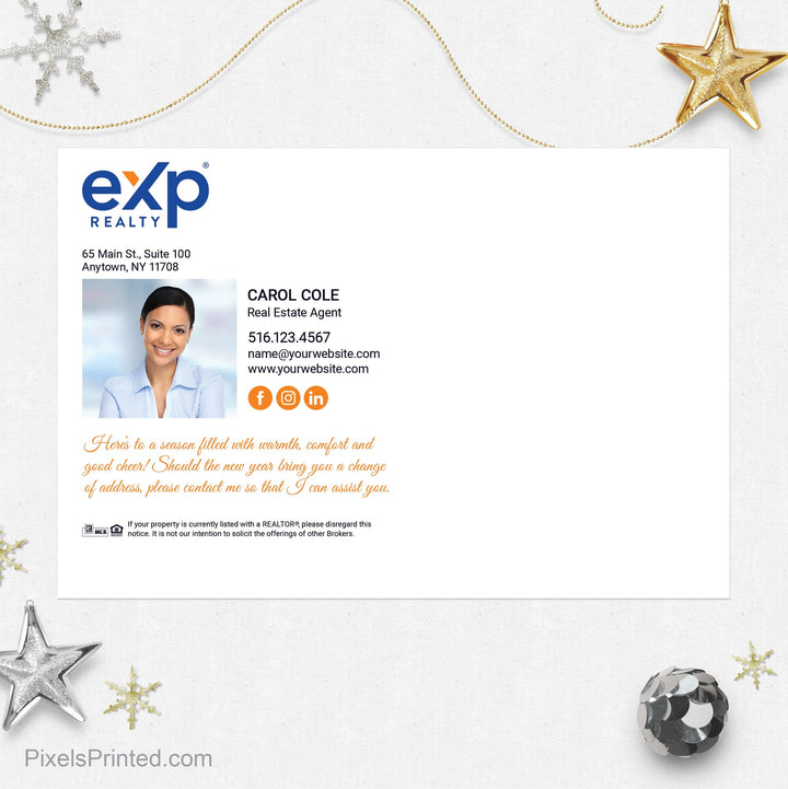EXP realty Christmas postcards postcards PixelsPrinted 