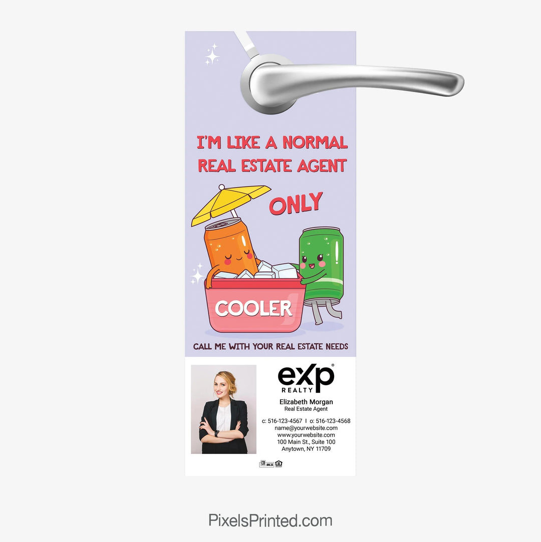 EXP Realty cool agent summer door hanger PixelsPrinted 