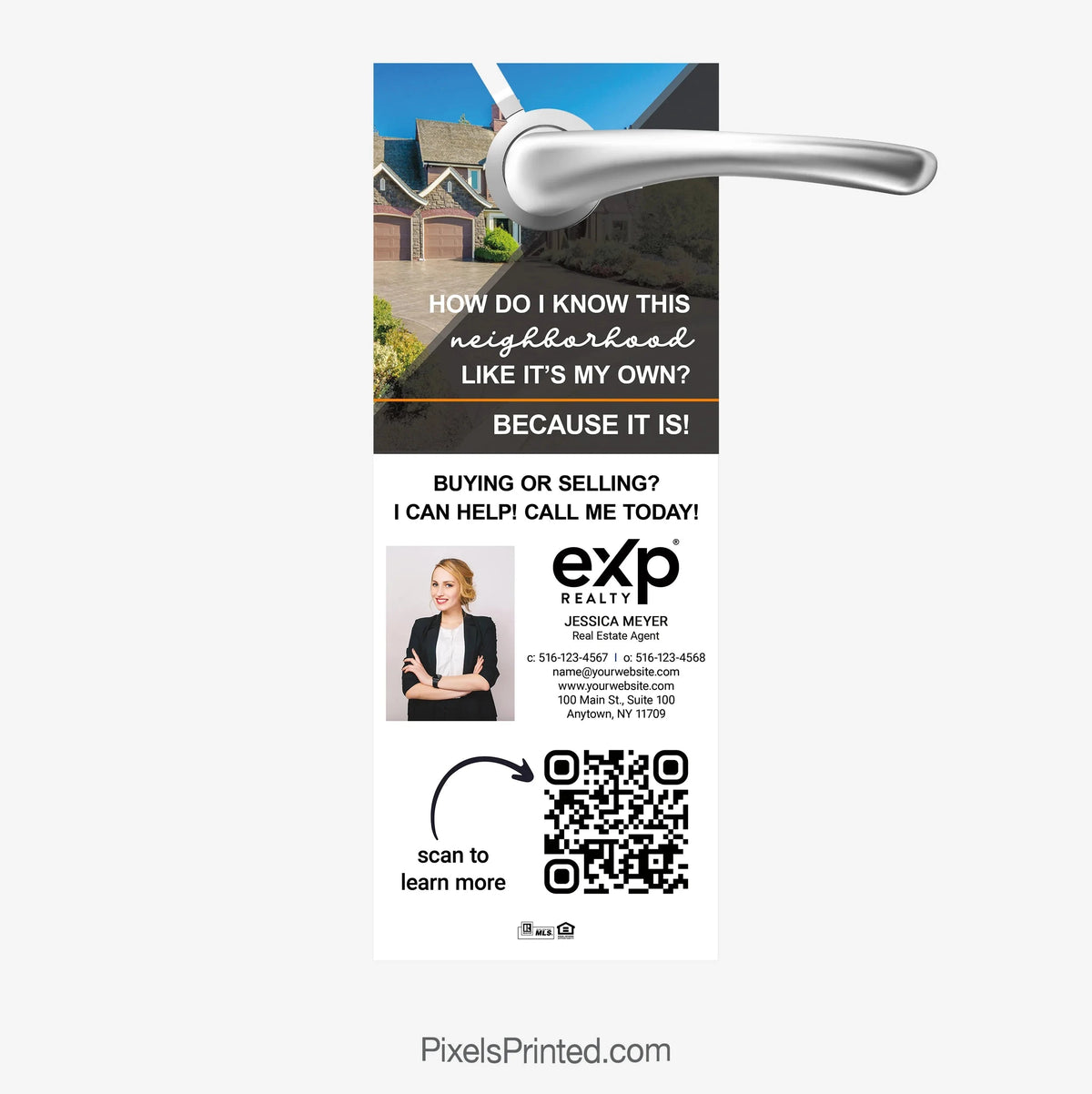 EXP realty door hangers PixelsPrinted 