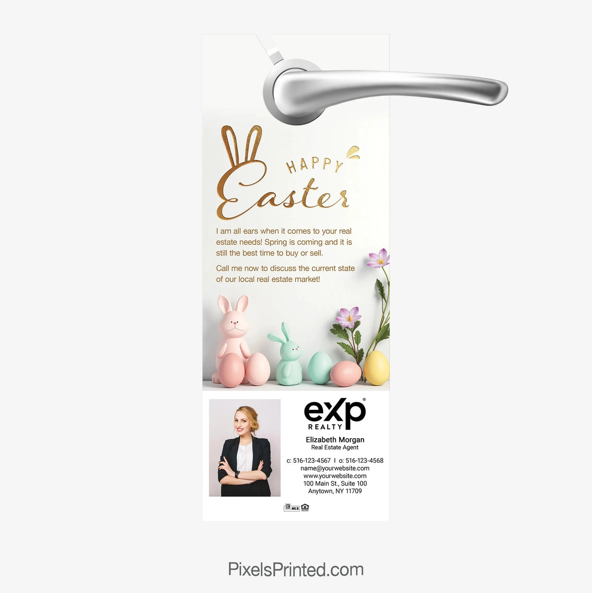 EXP realty Easter spring market door hangers PixelsPrinted 
