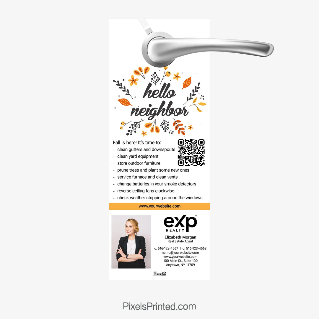 EXP realty fall maintenance door hangers PixelsPrinted 