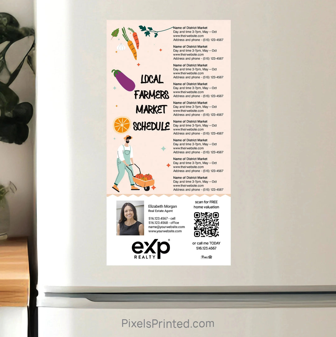 EXP realty Farmers Market calendar Postcard Magnets postcard magnets PixelsPrinted 