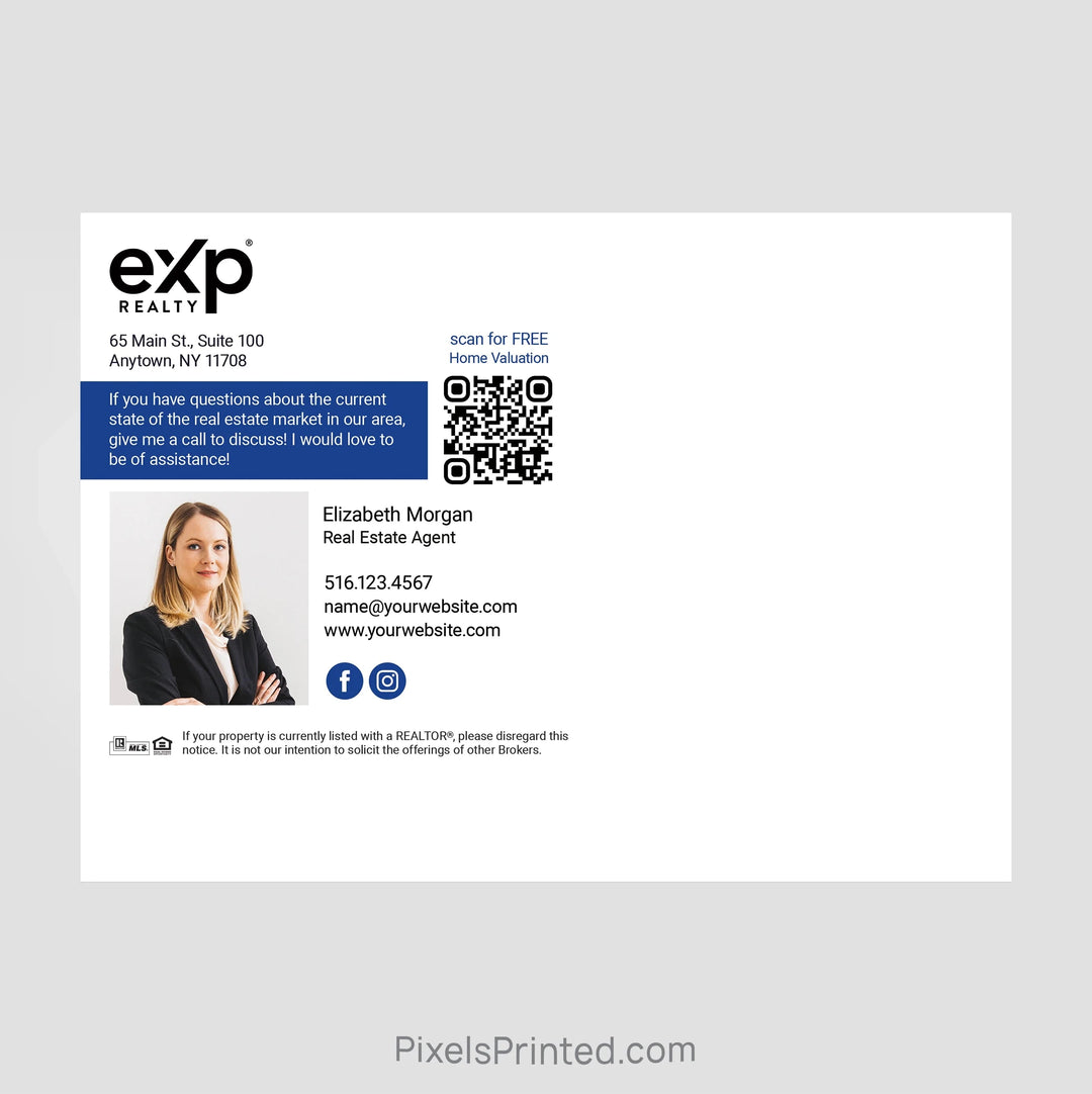 EXP realty farmers market schedule postcards PixelsPrinted 