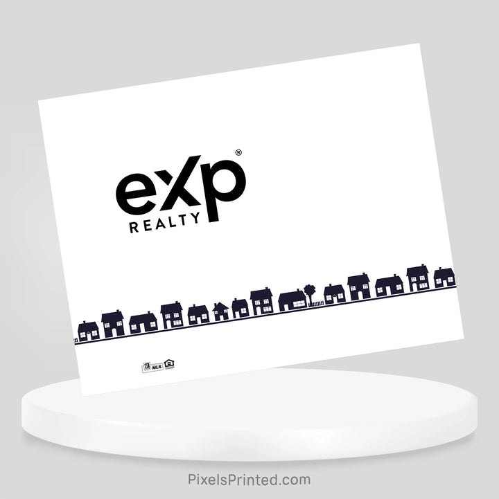 eXp Realty personalized stationery notecard for real estate agents sending thoughtful thank you notes, referrals, and client messages.