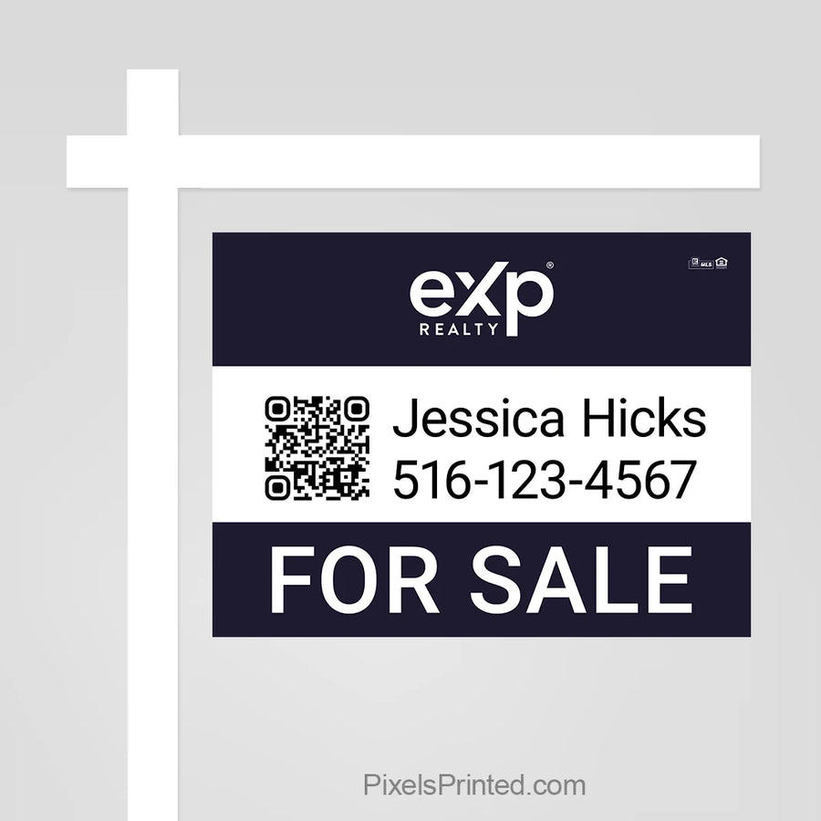 eXp Realty agent listing sign panel that gives every property a polished and professional marketing presence.