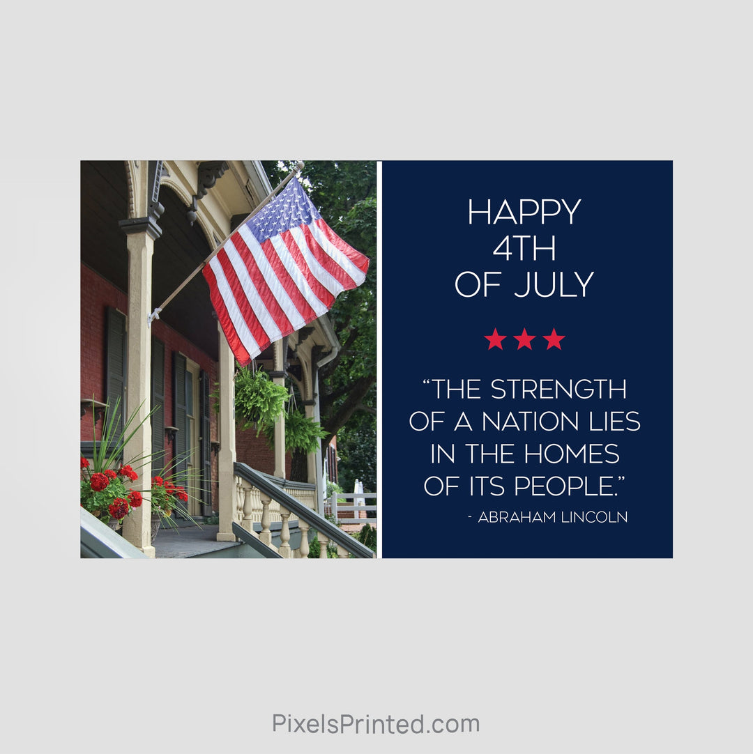 EXP realty Fourth of July postcards PixelsPrinted 