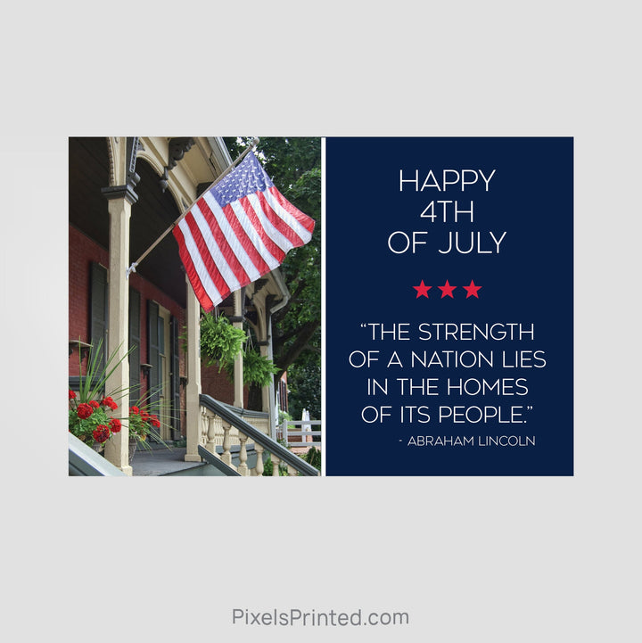 EXP realty Fourth of July postcards PixelsPrinted 