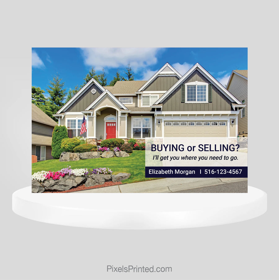eXp Realty local realtor postcard for introducing an agent to homeowners and building relationships in a target neighborhood.