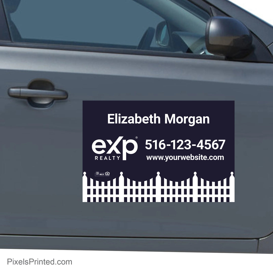 eXp Realty agent vehicle decal designed to keep a real estate professional visible while driving.