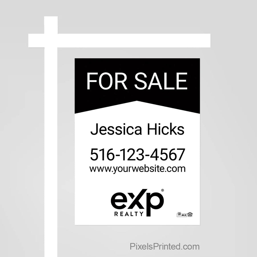 eXp Realty listing for sale sign panel that helps agents make their property visible and professionally presented.