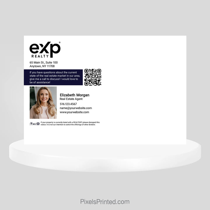 custom eXp Realty local realtor postcards