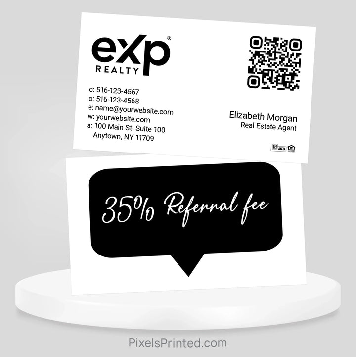 EXP realty referral business cards Business Cards PixelsPrinted 