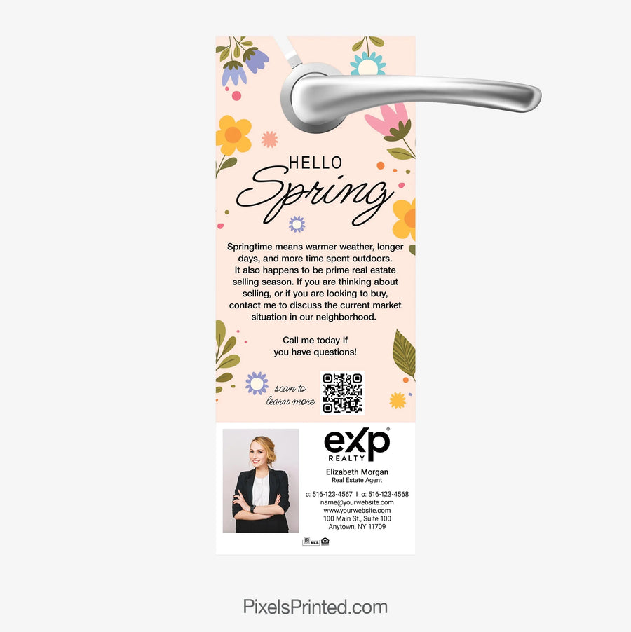 EXP realty spring door hangers PixelsPrinted 