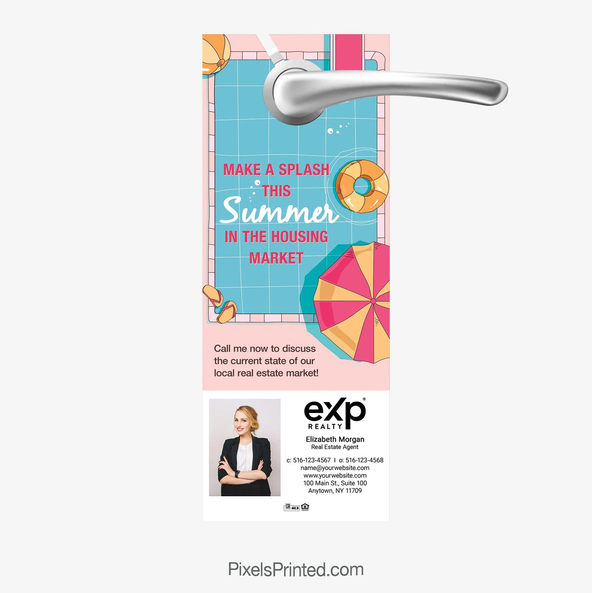 EXP realty summer lifestyle door hanger PixelsPrinted 