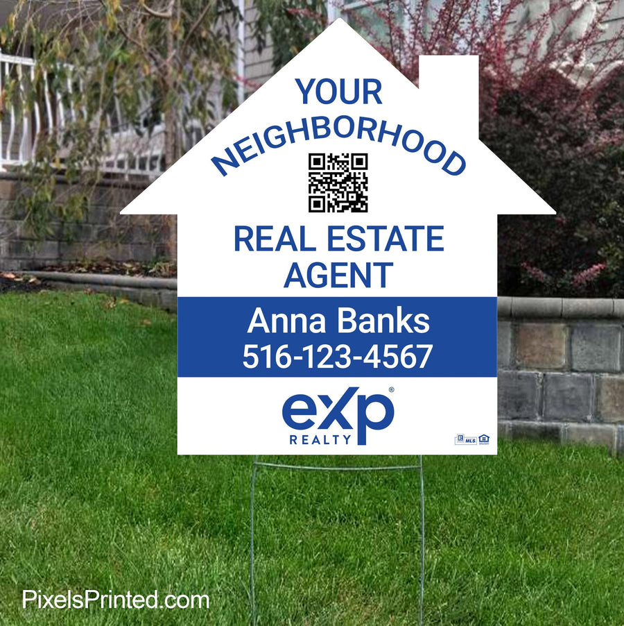 EXP realty your neighborhood agent yard sign – PixelsPrinted