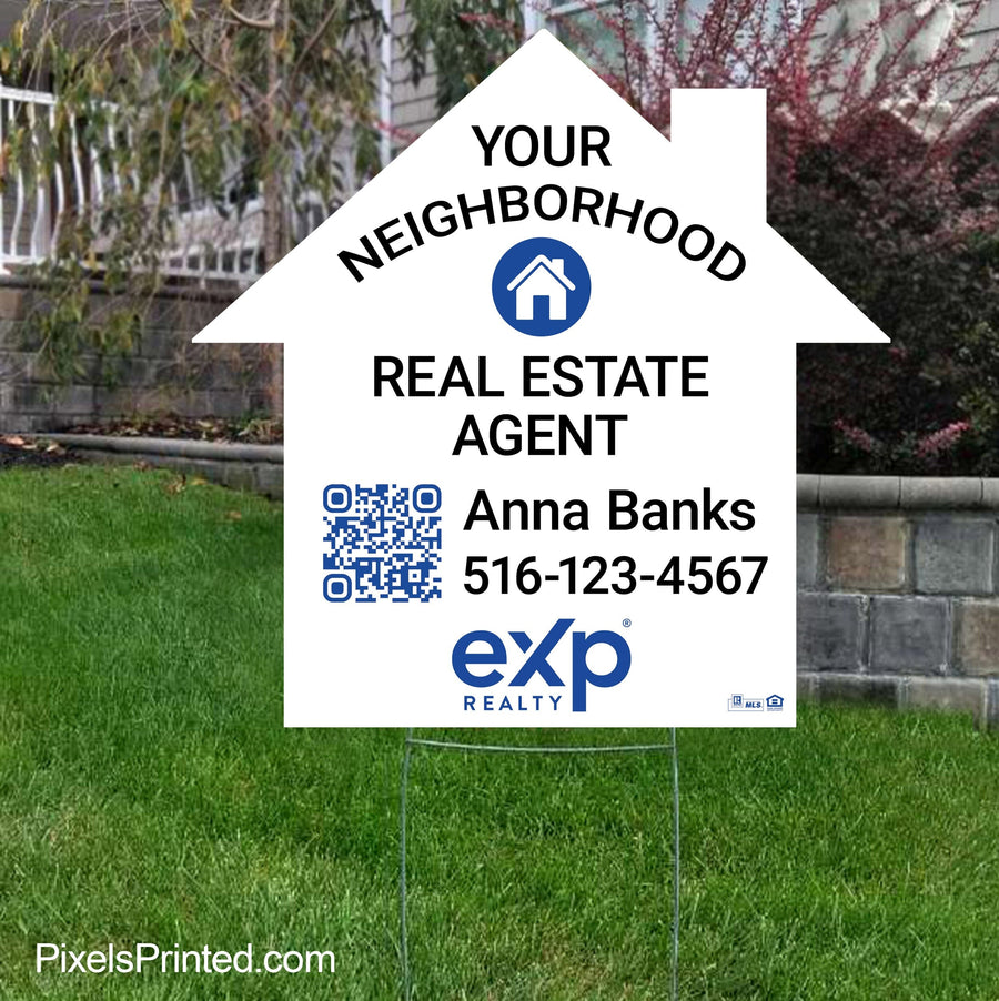 EXP realty your neighborhood agent yard sign – PixelsPrinted