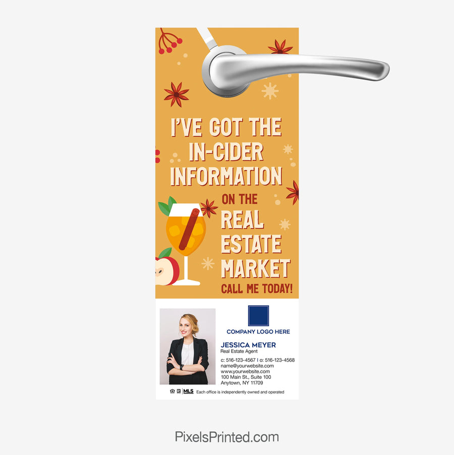 Coldwell Banker fall door hangers got the insider information on the real estate market