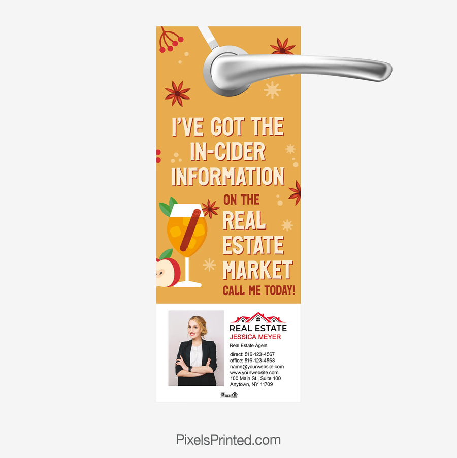 got the insider information on the real estate market realtor door hangers