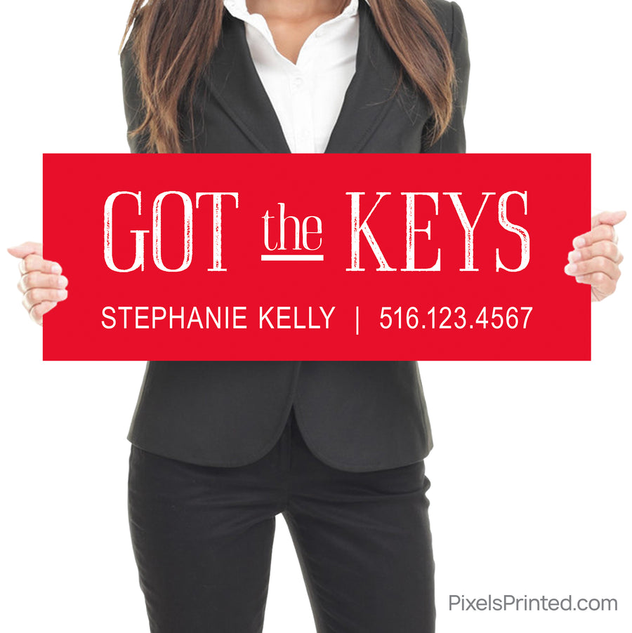 got the keys closing day realtor sign