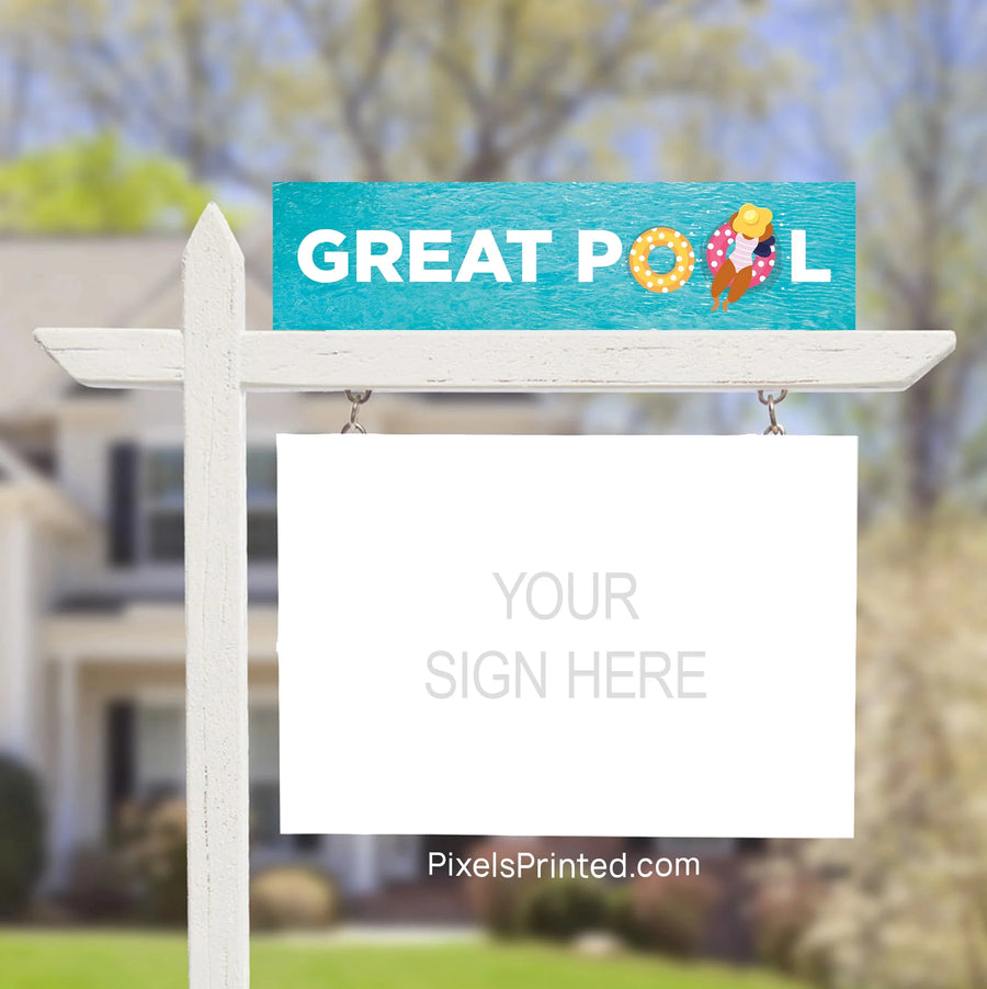 great pool real estate sign riders PixelsPrinted 