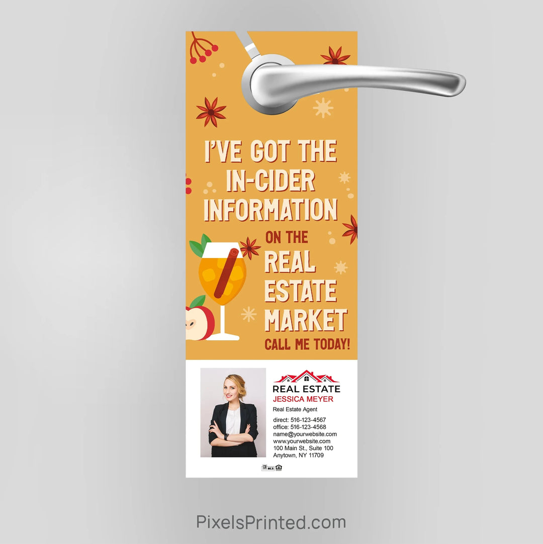 Independent real estate fall autumn door hangers PixelsPrinted 
