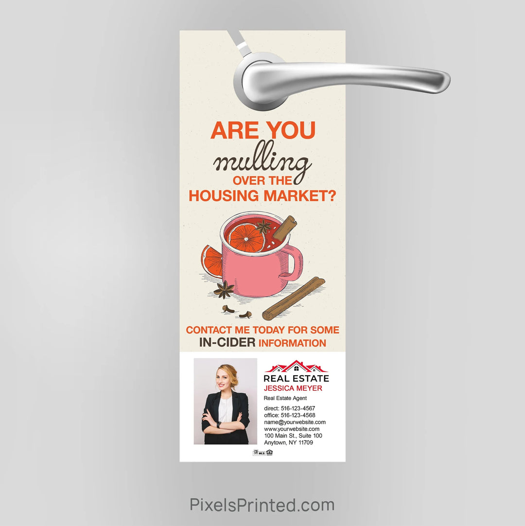 Independent real estate fall autumn door hangers PixelsPrinted 