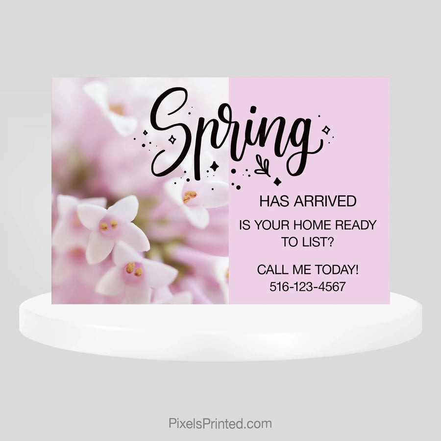 Independent real estate hello spring postcards PixelsPrinted 