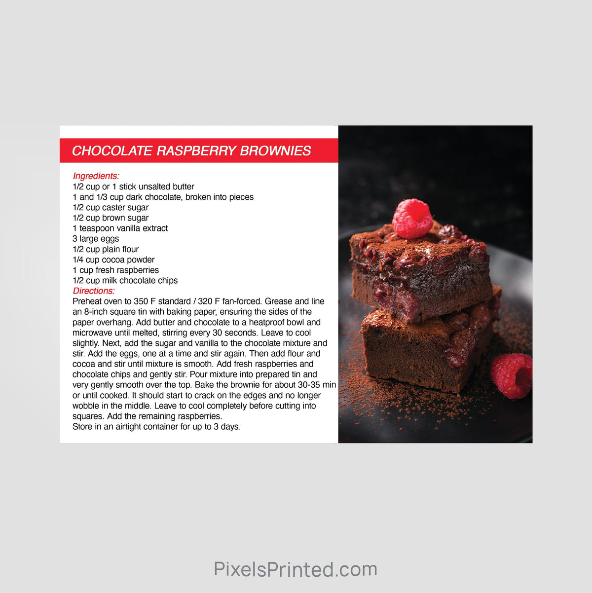 Independent real estate recipe postcards PixelsPrinted 