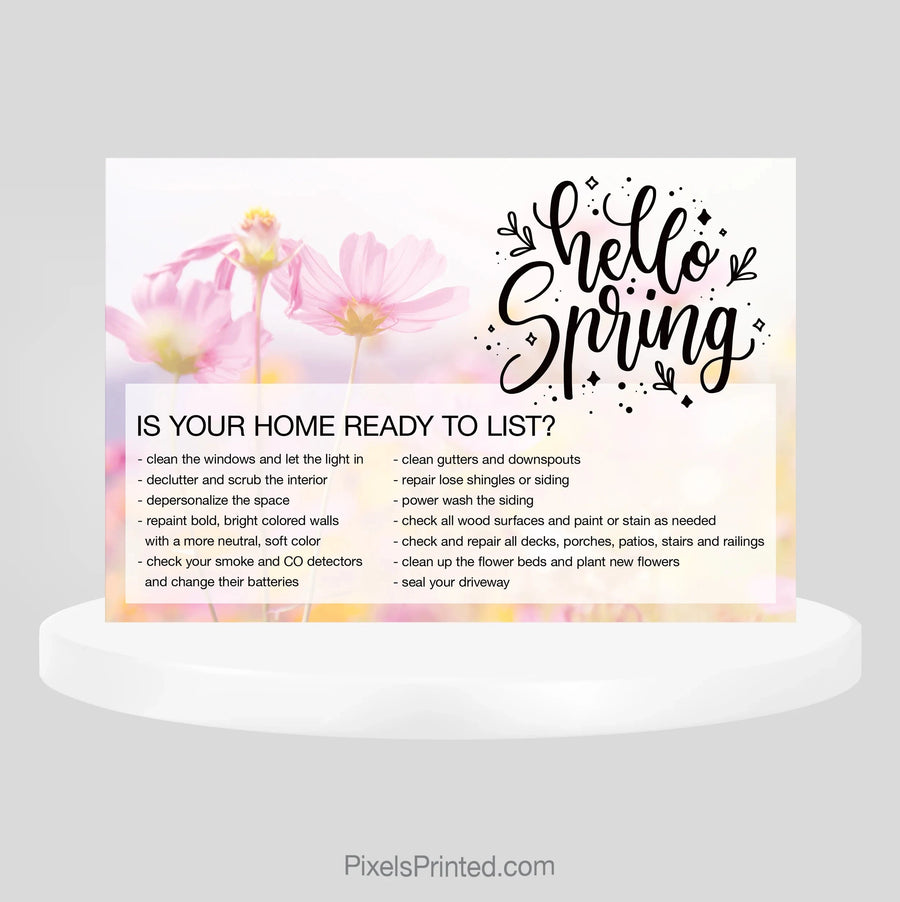 Independent real estate spring maintenance postcards PixelsPrinted 