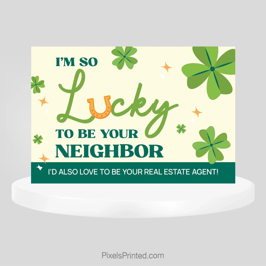 Independent real estate St Patrick’s Day postcards PixelsPrinted 