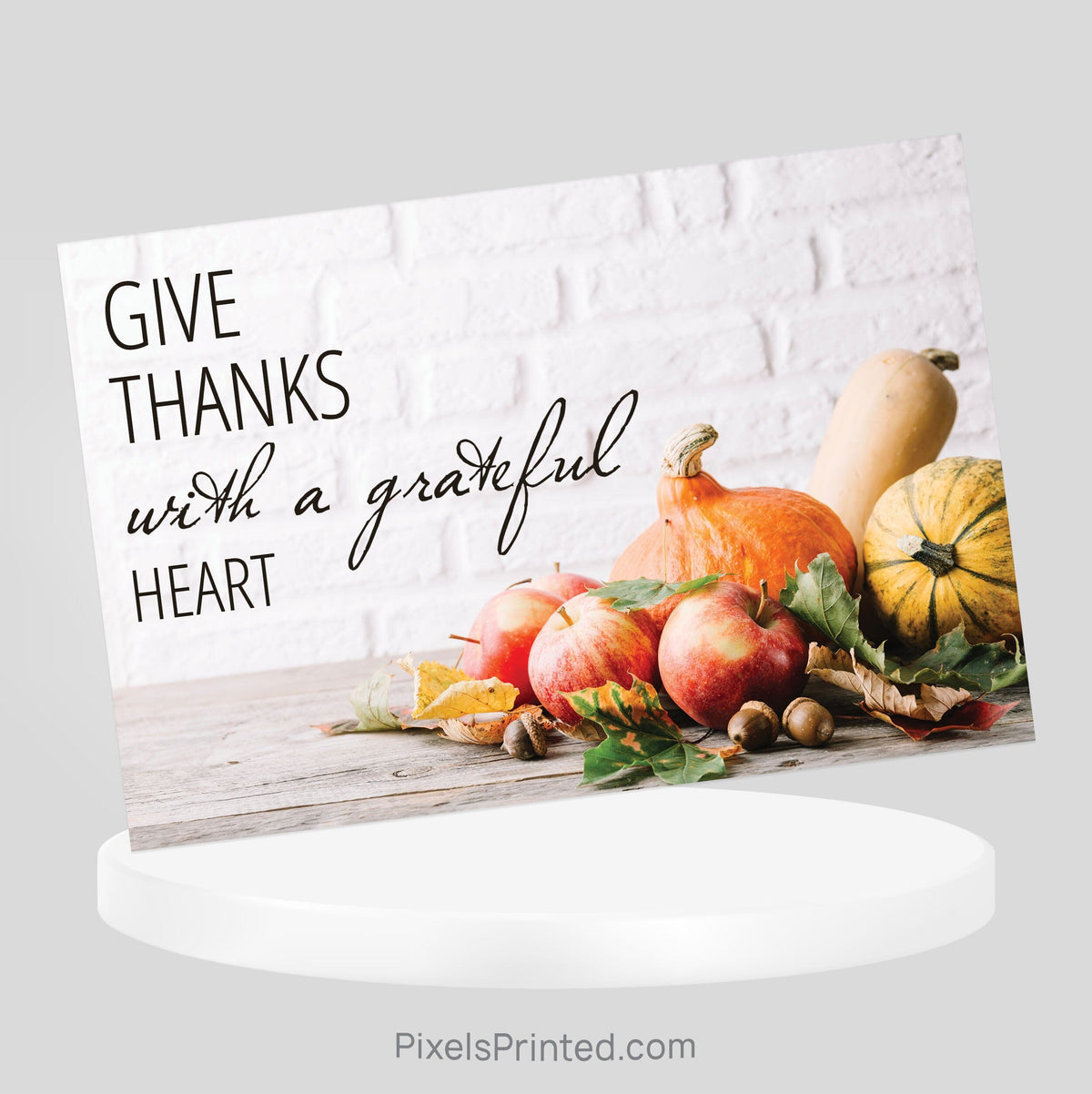 Independent real estate Thanksgiving postcard PixelsPrinted 