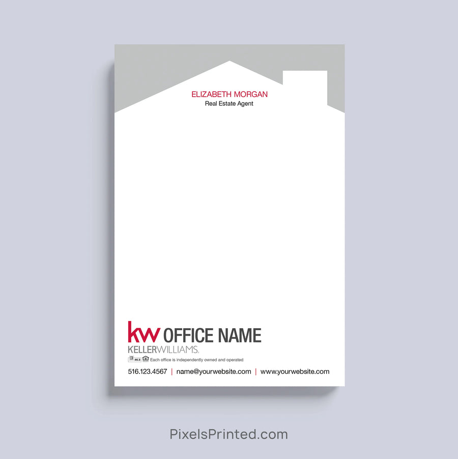 keller williams real estate custom house design notepad for marketing