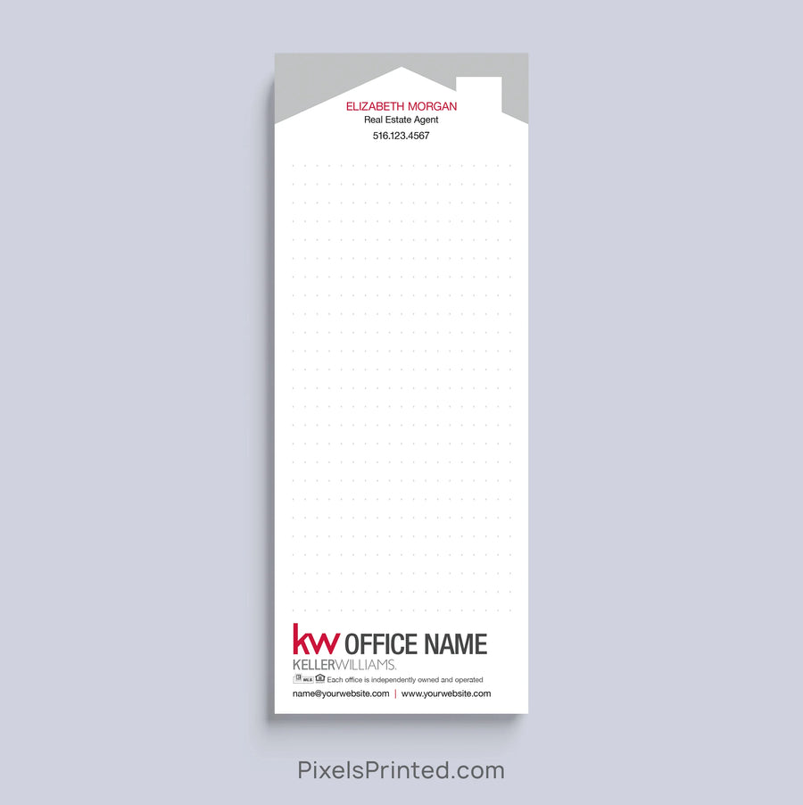 Keller Williams bullet journal realtor notepad with house design