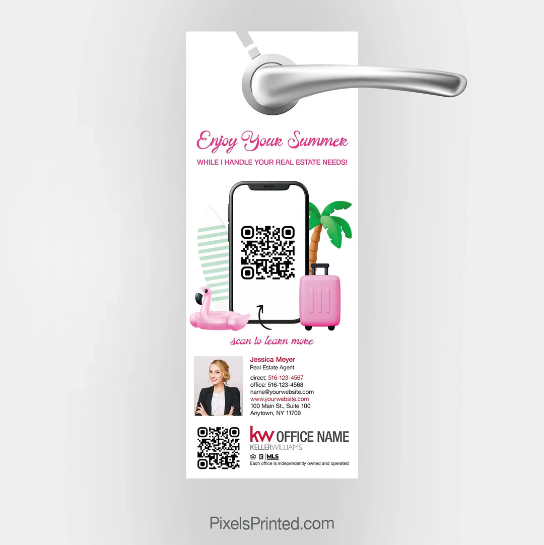 Keller Williams real estate summer moving season door hanger PixelsPrinted 
