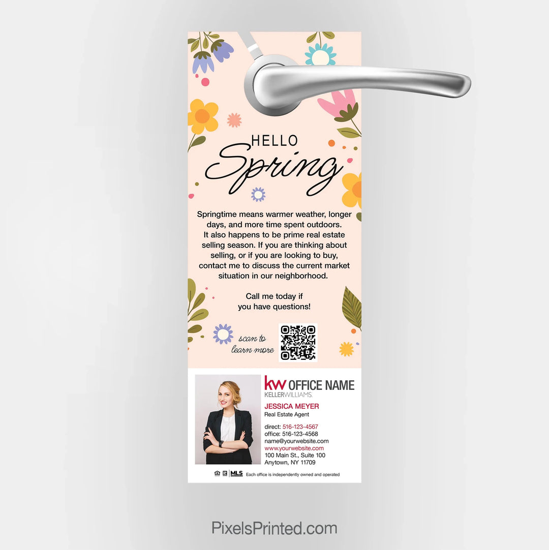 Keller Williams spring maintenance door hangers PixelsPrinted 