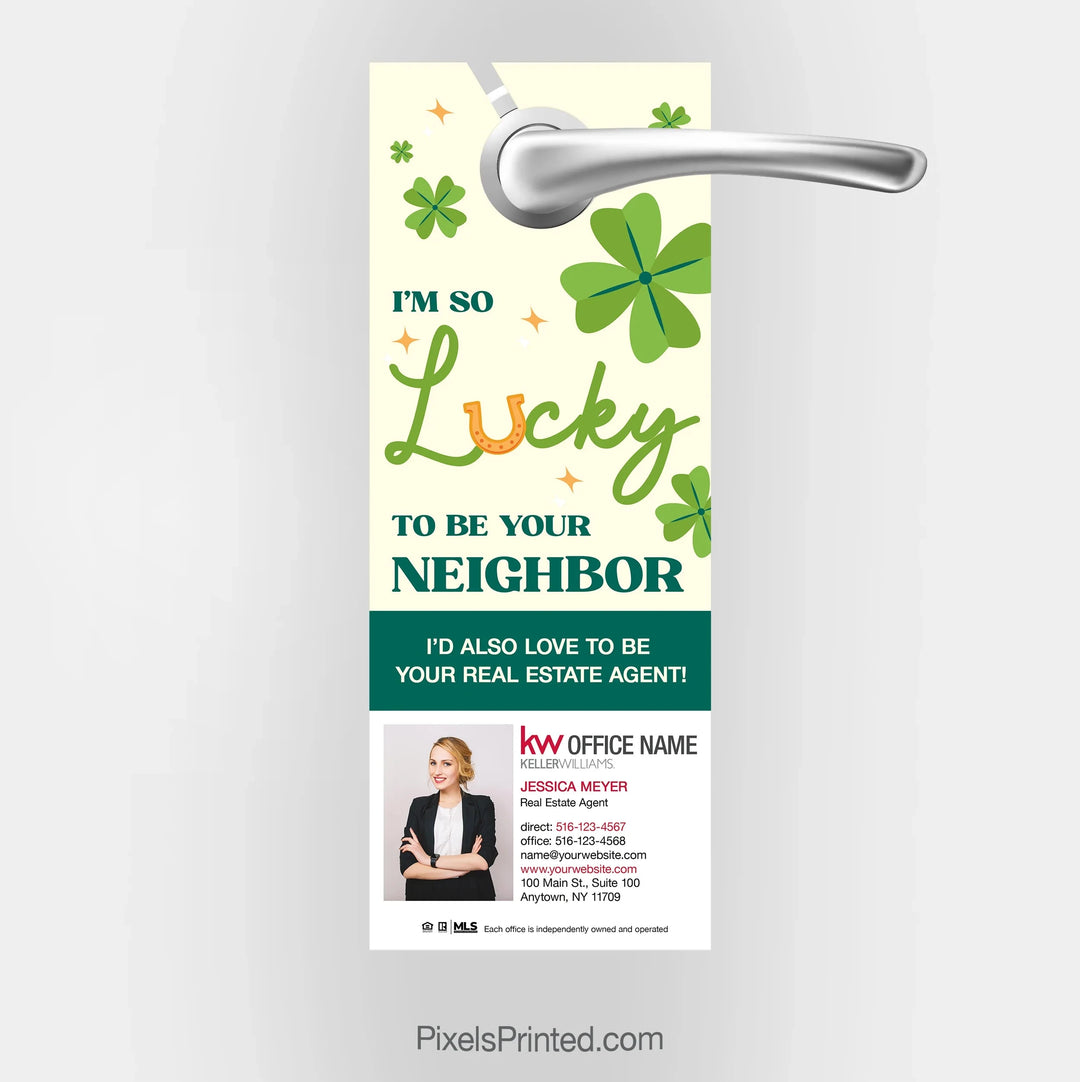 Keller Williams St. Patrick's Day door hangers PixelsPrinted 