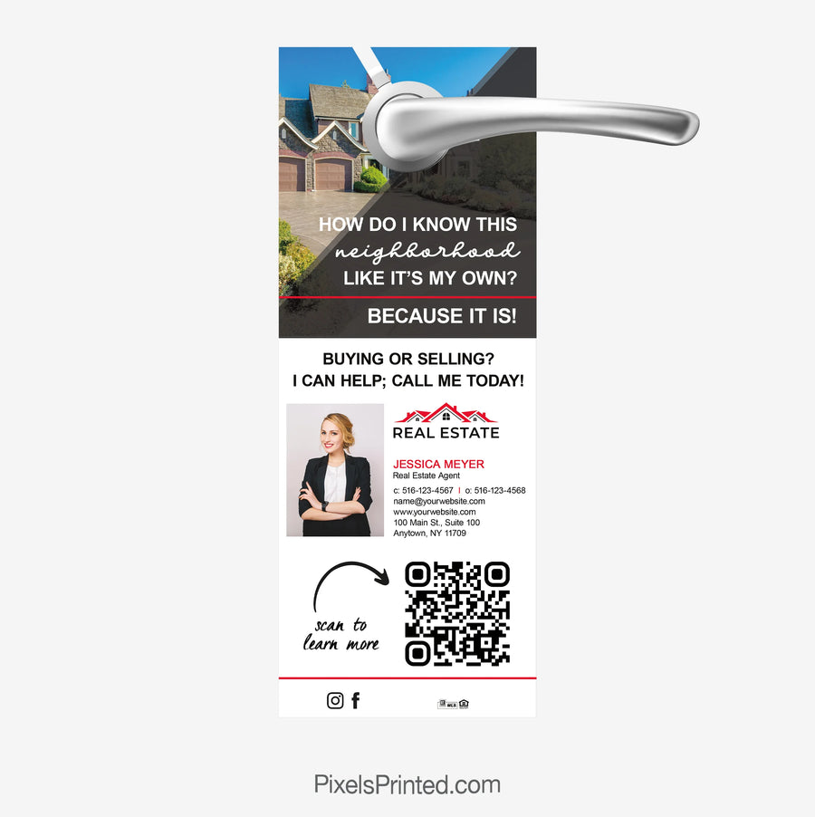 Independent real estate door hangers