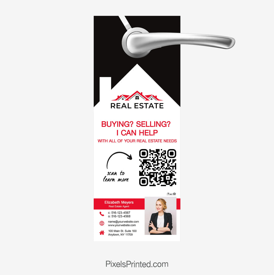 Real estate agent introduction door hanger