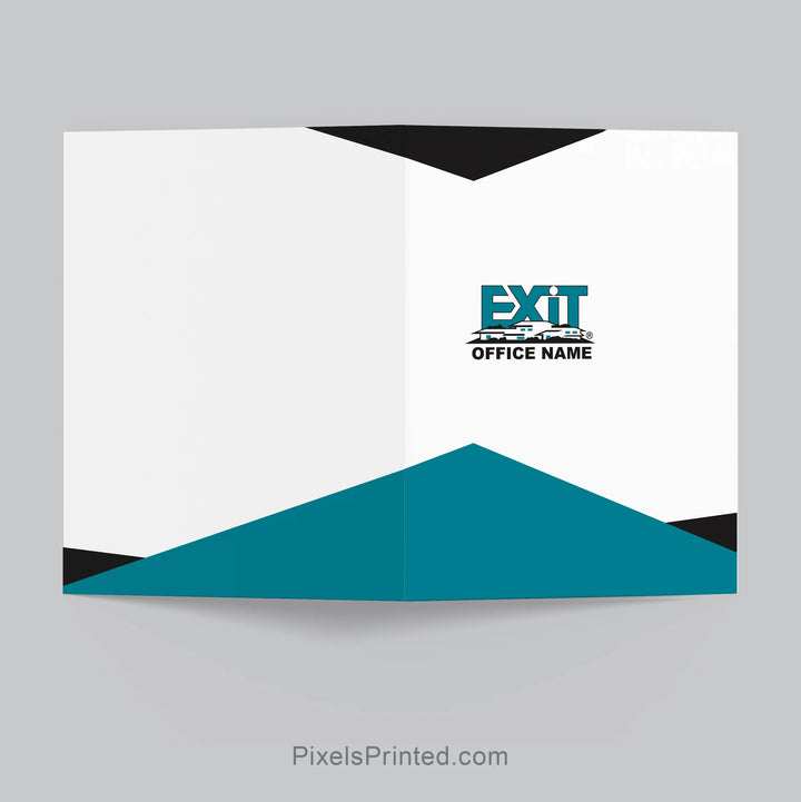 custom EXIT Realty listing presentation folder for real estate agents