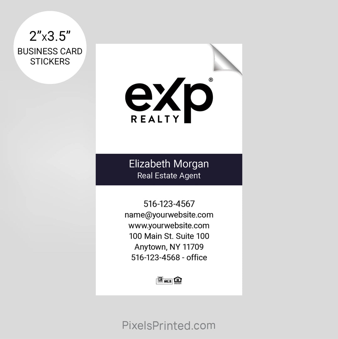 custom real estate business card stickers