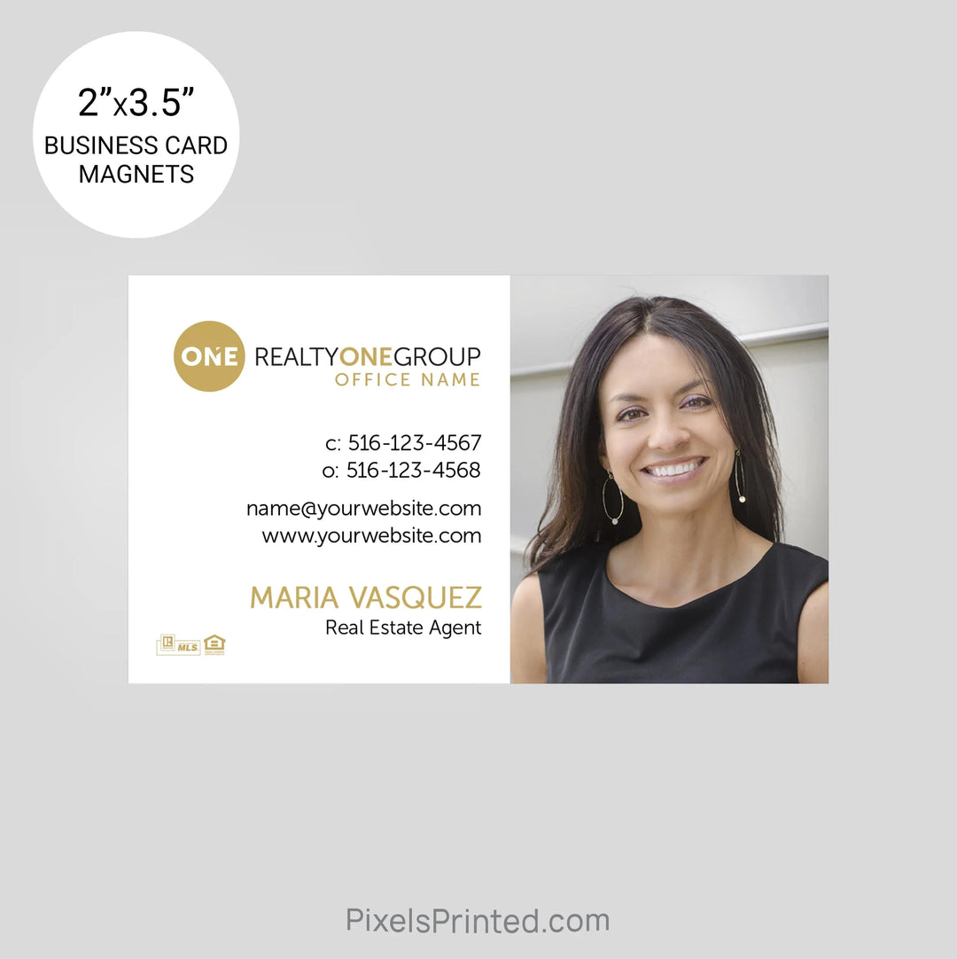 Realty ONE Group business card magnets PixelsPrinted 
