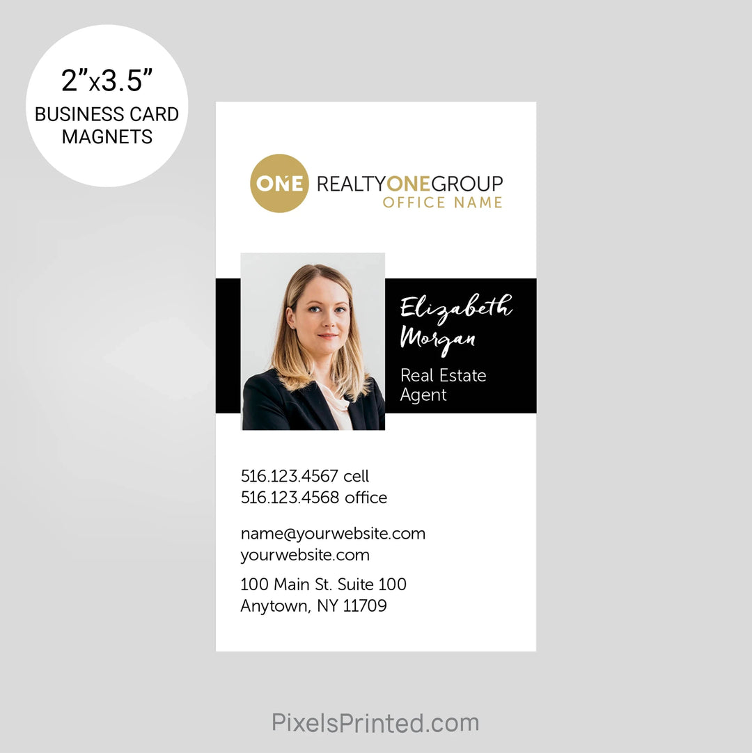 Realty ONE Group business card magnets PixelsPrinted 