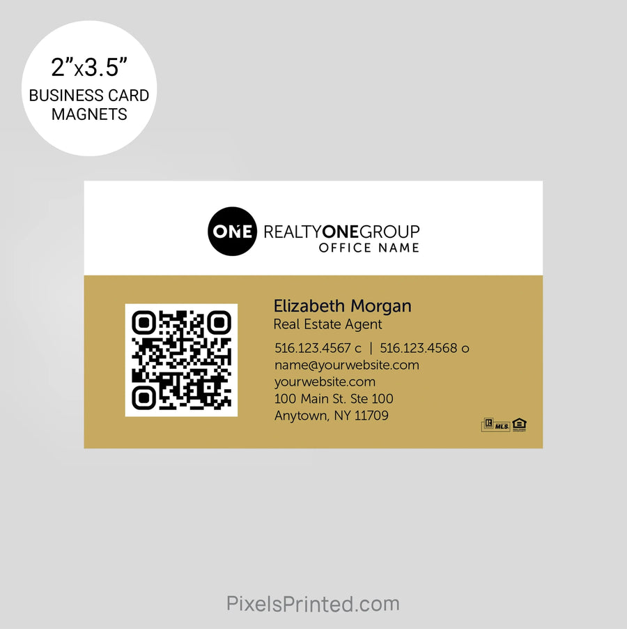 Realty ONE Group business card magnets PixelsPrinted 